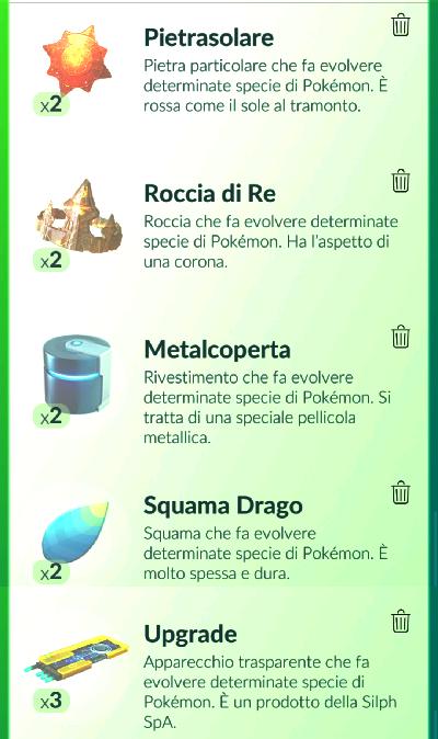 Oggetti Evolutivi - Pokèmon GO Italia Forum